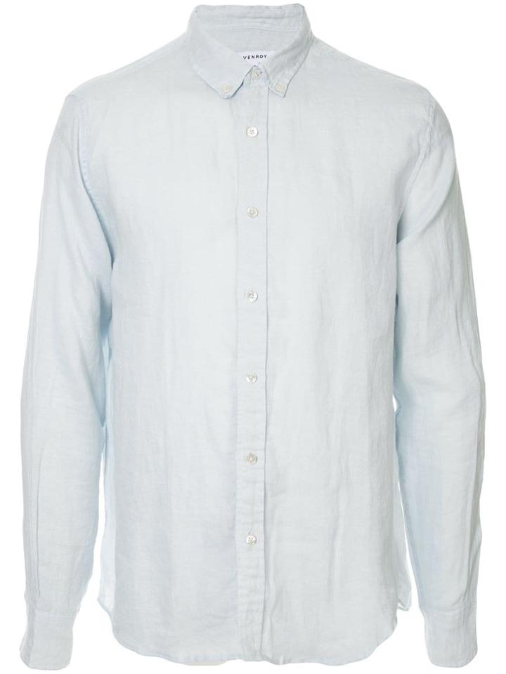 Venroy Classic Button Shirt - Blue