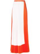 Haider Ackermann Pleated Maxi Skirt - Yellow & Orange