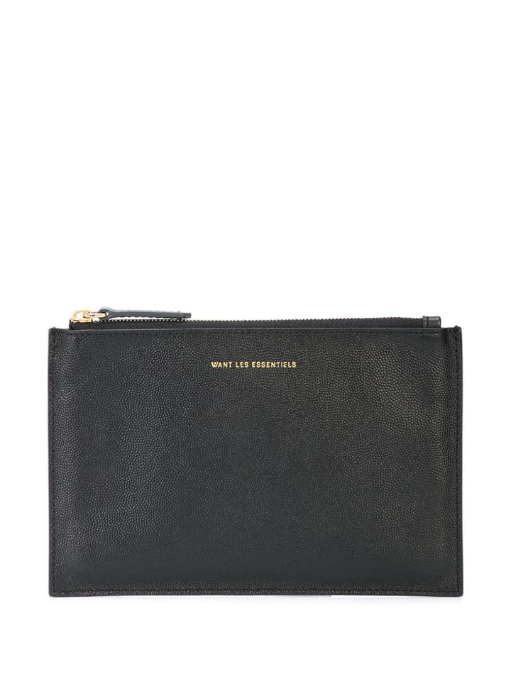 Want Les Essentiels Lawrence Zip Pouch - Black