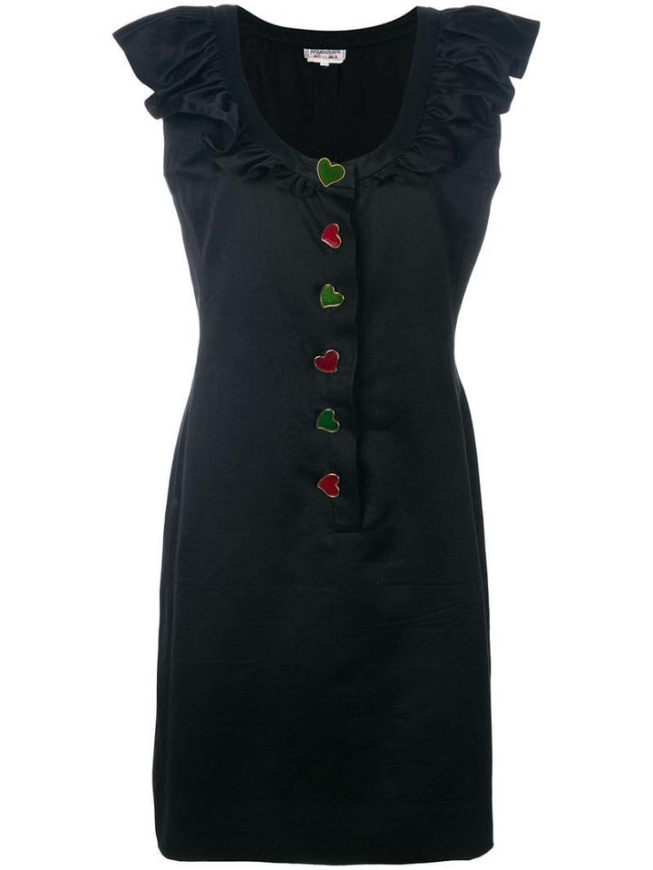 Yves Saint Laurent Pre-owned Ruffled Button-down Dress - Black