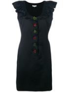 Yves Saint Laurent Pre-owned Ruffled Button-down Dress - Black