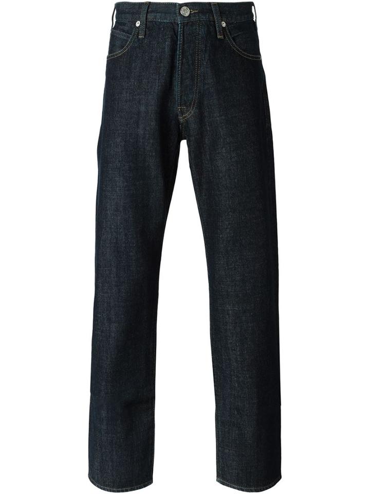 Armani Jeans Straight Leg Jeans, Men's, Size: 30, Blue, Cotton