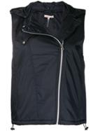 Filippa-k Ricky Hooded Gilet - Blue