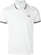 Moncler Logo Polo Shirt, Men's, Size: S, White, Cotton