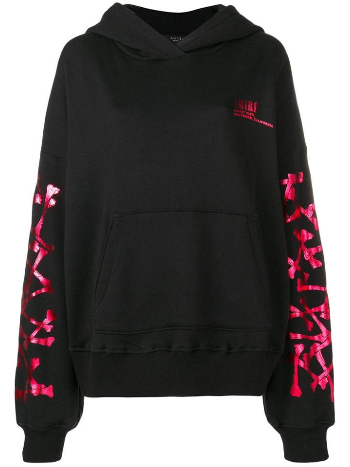 Amiri Bones Print Hoodie - Black