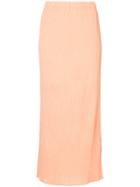 Issey Miyake Vintage Pleated Mid Length Skirt - Yellow & Orange