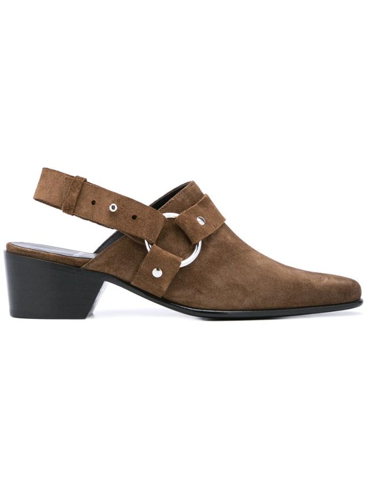 Pierre Hardy Reno Slingback Mules - Green