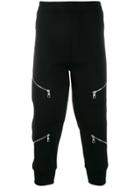 Neil Barrett Multi-zip Cropped Track Trousers - Black
