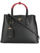Prada Double Tote Bag - Black