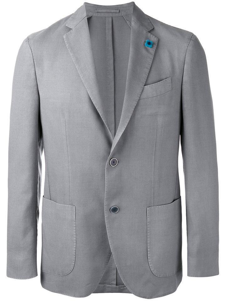 Lardini - Two-button Blazer - Men - Silk/cashmere/wool - 50, Grey, Silk/cashmere/wool