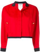 Chanel Vintage Long Sleeve Cotton Jacket - Red