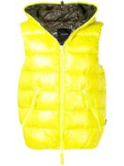 Duvetica Hooded Padded Vest - Yellow