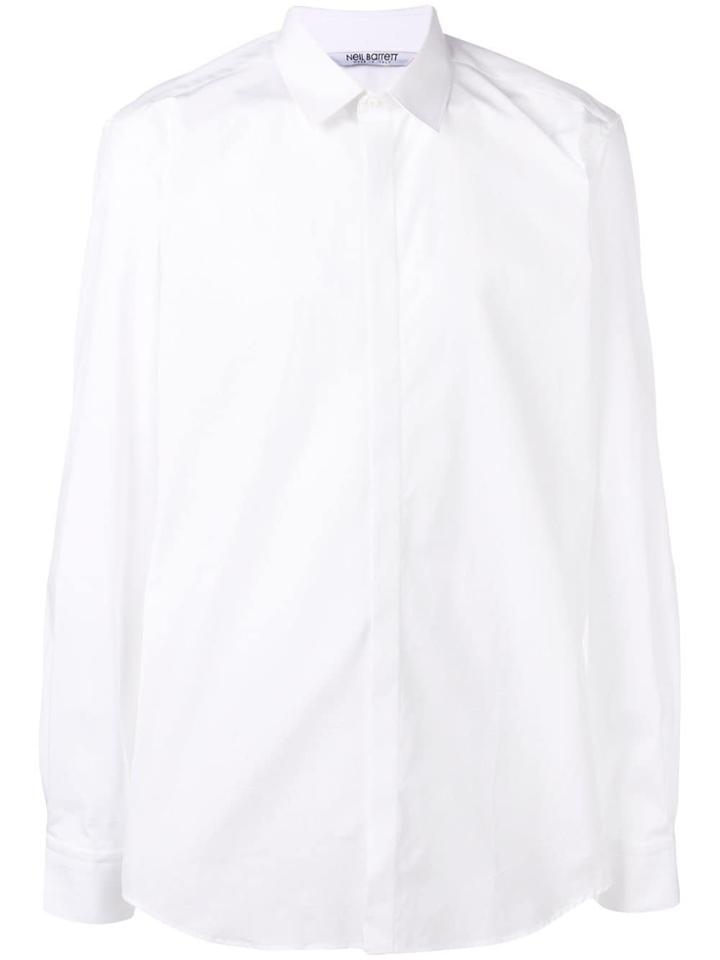 Neil Barrett Classic Plain Shirt - White