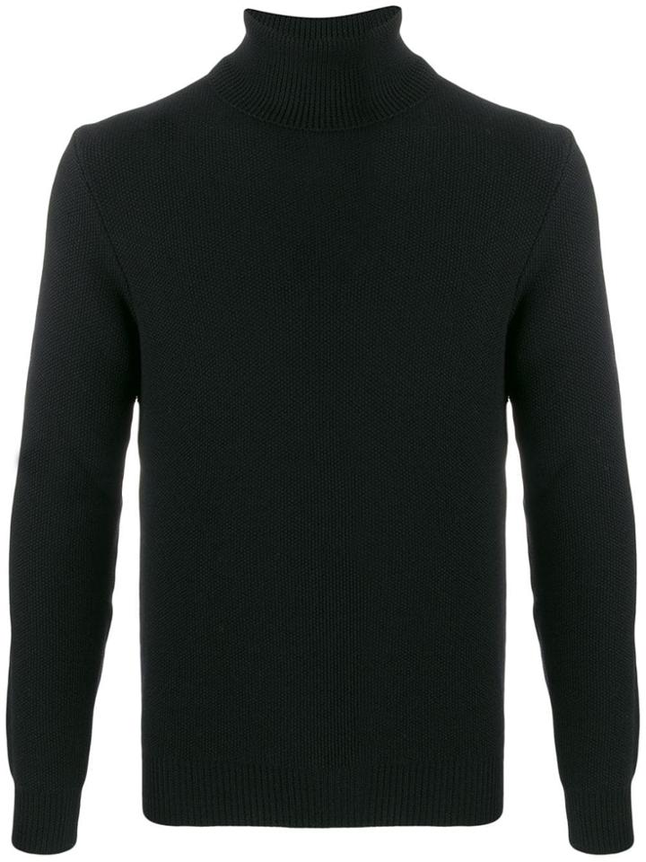 Altea Knitted Roll Neck Jumper - Black