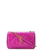 Saint Laurent Quilted Effect Shoulder Bag - Pink