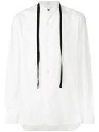 Ann Demeulemeester Grise Band Collar Shirt - White