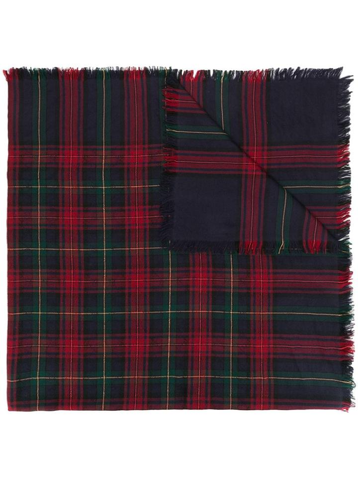 Gucci Check Scarf - Blue
