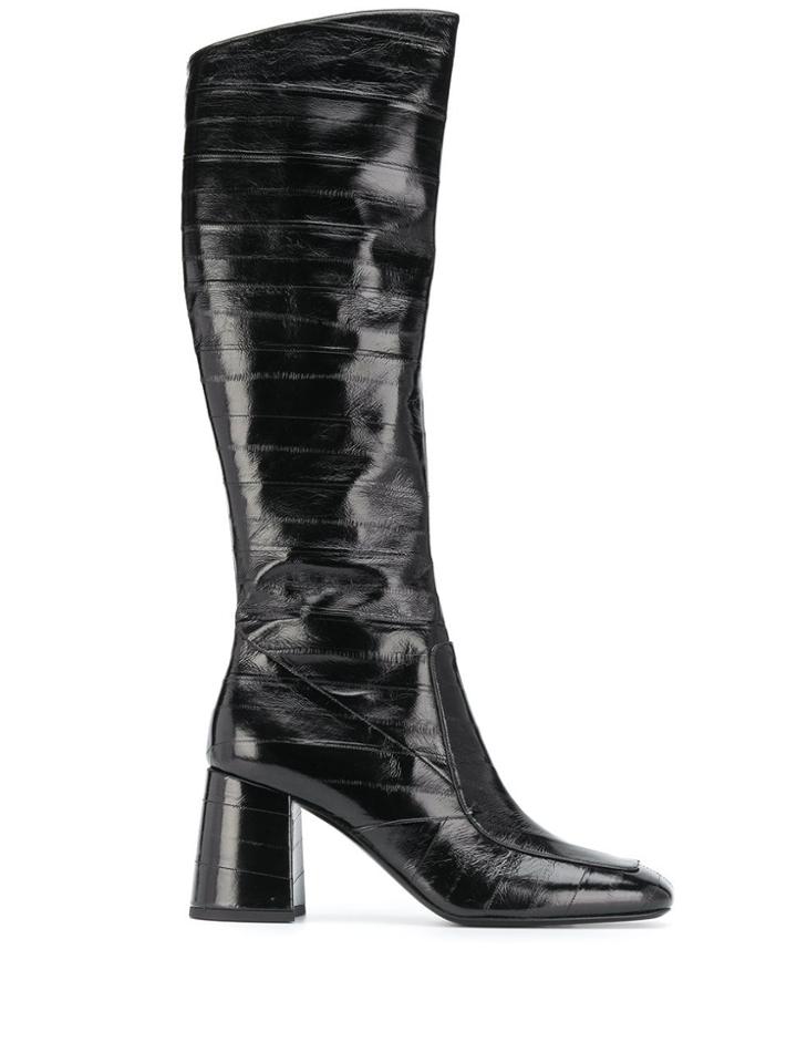 Saint Laurent Block Heel Boots - Black
