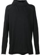 Transit Drawstring Funnel Neck T-shirt, Men's, Size: Medium, Black, Cotton