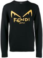 Fendi Bag Bugs Logo Sweater - Black
