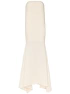 Solace London Rhine Pleated Mermaid Hem Strapless Dress - Neutrals