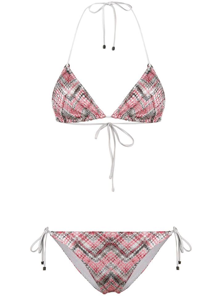 Missoni Check Knit Bikini - Pink