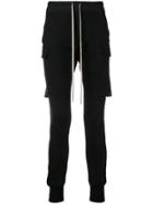 Rick Owens Cargo Layered Jogging Trousers - Black