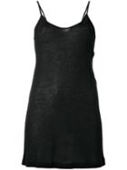 Ann Demeulemeester - Low-back Camisole - Women - Rayon/cashmere - 36, Black, Rayon/cashmere
