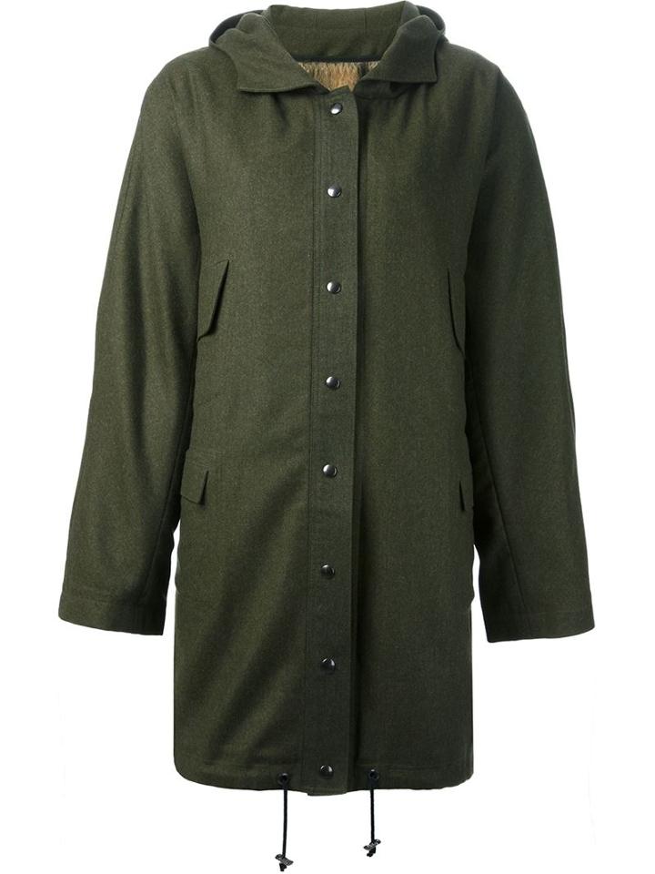 Liska Bailey Parka, Women's, Size: M, Green, Other Fibres/modal