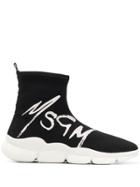 Msgm Logo Sneakers Sneakers - Black