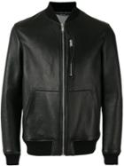 Alexander Mcqueen Leather Jacket, Men's, Size: 50, Black, Cotton/lamb Skin/polyamide/spandex/elastane