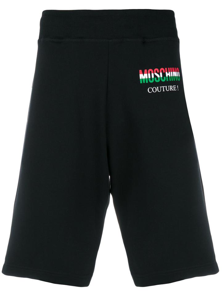 Moschino Drop Crotch Sweatshorts - Black