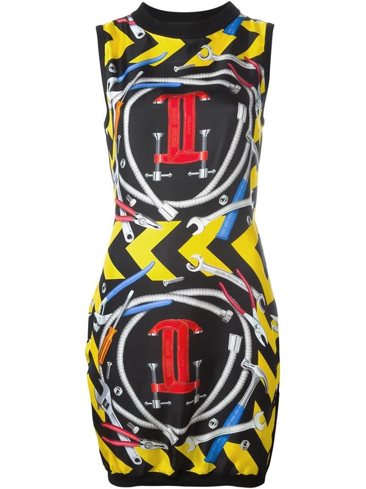 Moschino Tool Print Dress
