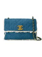 Chanel Vintage Quilted Denim Shoulder Bag