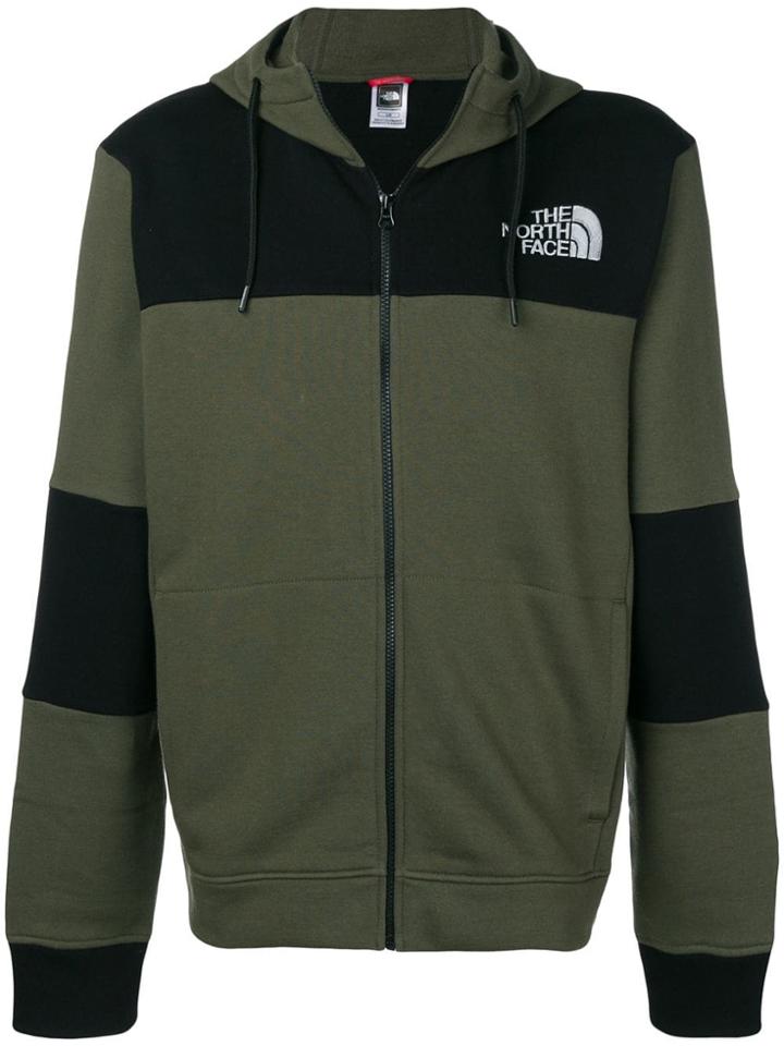 The North Face Logo Colour Block Hoodie - Green