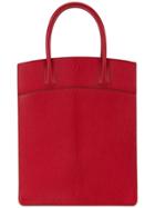 Hermès Vintage White Bass Up Tote - Red