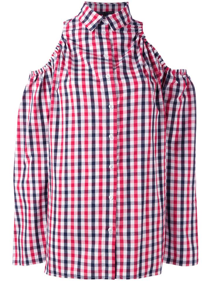 Victoria/tomas Checked Shirt, Women's, Size: 34, Red, Cotton