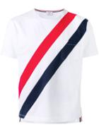 Thom Browne - Striped Pocket T-shirt - Men - Cotton - 3, White, Cotton