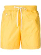 Hartford Drawstring-waist Swim Shorts - Yellow