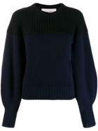 Alexander Mcqueen Cashmere Balloon-sleeve Jumper - Blue