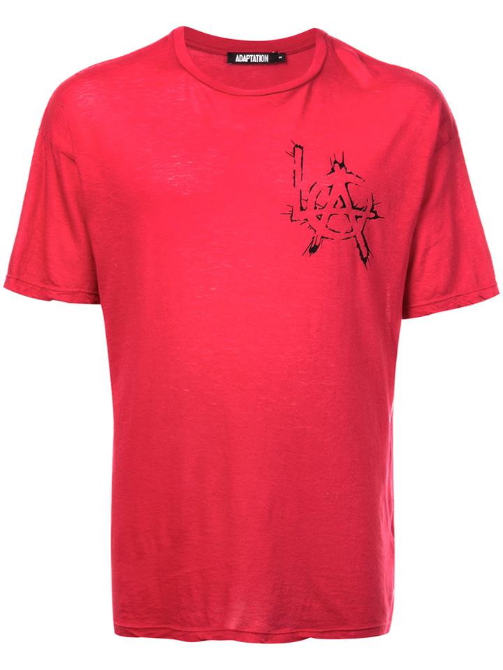 Adaptation Logo Print T-shirt - Red