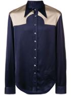 Maison Margiela Contrast Panel Shirt - Blue