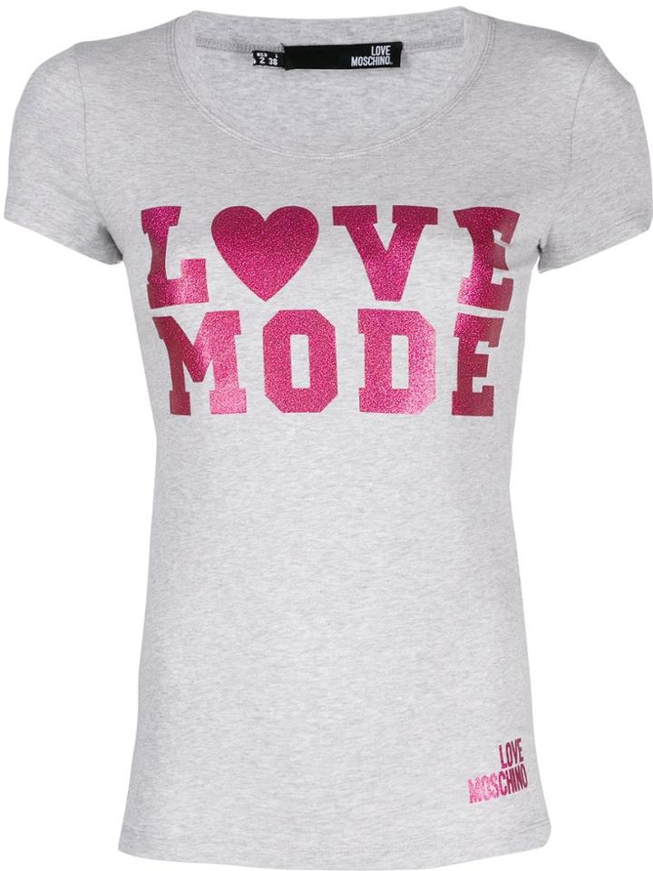 Love Moschino Love Mode T-shirt - Grey