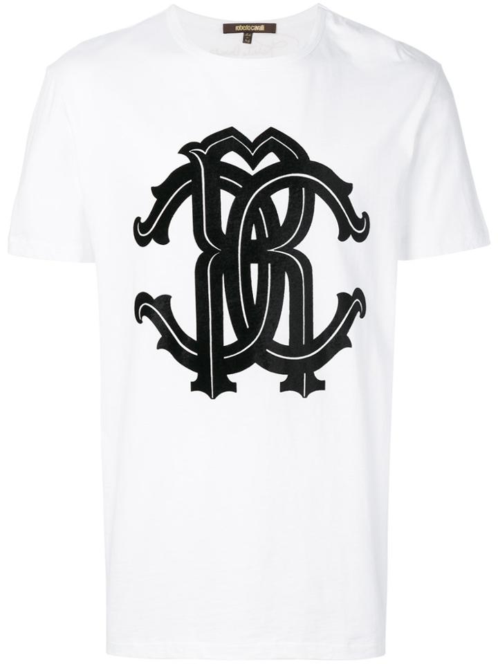 Roberto Cavalli Logo Print T-shirt - White