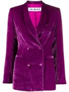 Almaz Double Breasted Blazer - Purple