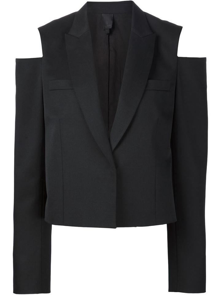 Vera Wang Cold Shoulder Tuxedo Blazer