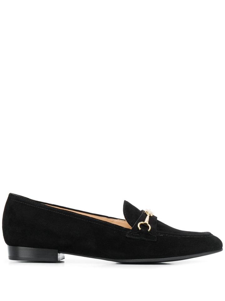 Hogl Metallic Appliqué Loafers - Black