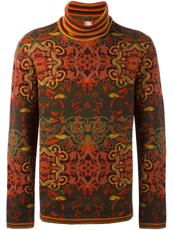 Antonio Marras Intarsia Wool Jumper, Men's, Size: Large, Wool