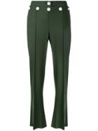 Eudon Choi Flared Buttoned Trousers - Green