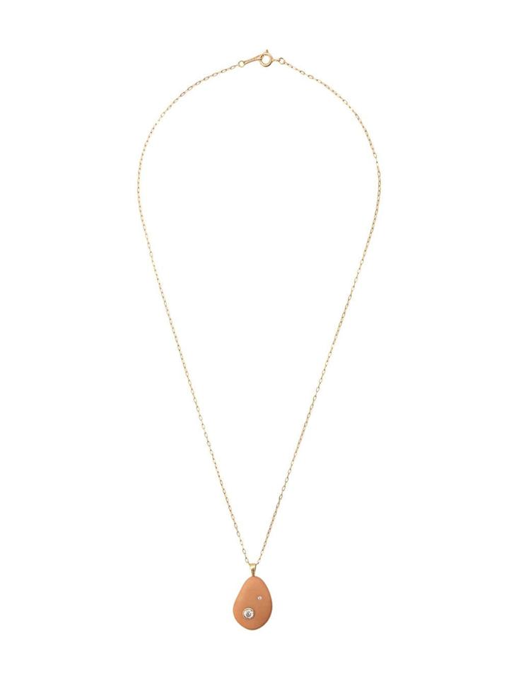Cvc Stones Crystal Embellished Pendant Necklace - Yellow & Orange